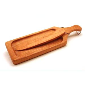 Butter Board with Wood Knife
