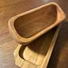 Covered Wood Butter Dish