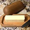 wood butter dish for refrigerator