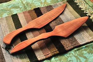 Wood Wedding Cake Serving Set - Weddings