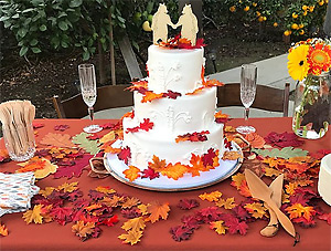 Woode Wedding and Cake Serving Set