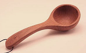 8 inch serving wood ladle