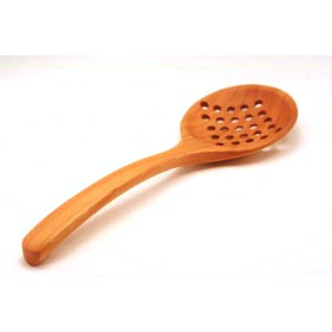 Classic Wood Big Mouth  Straining Spoon