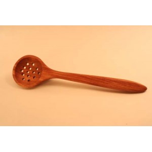 Harvest Wood Straining Spoon 12 inch