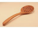 straining spoon wood